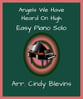 Angels We Have Heard On High piano sheet music cover